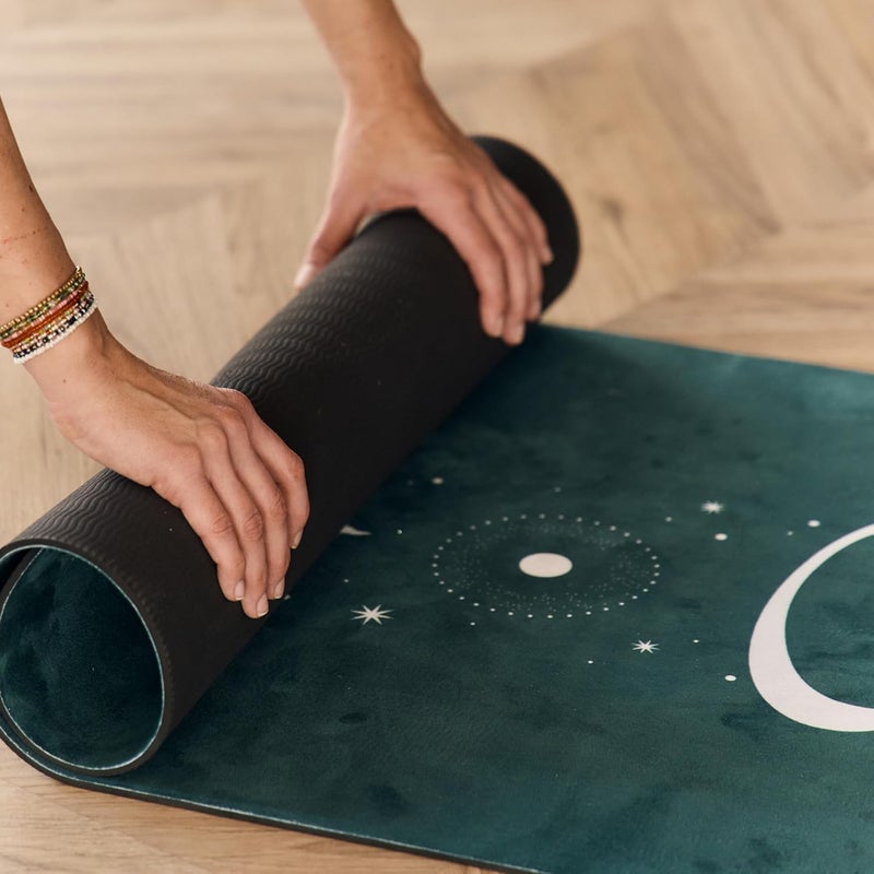 balancea Yoga Mat With Strap 5mm Non Slip Suede & TPE - Eco-Friendly Fitness & Exercise Mat for Home Gym, Pilates, Hot Yoga, and Meditation - Lightweight Durable 72 x 24 inch Workout Mat for Women, Men - Image 3